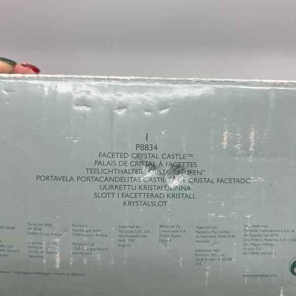 Partylite Crystal Castle Tealight Votive Candle Holder Retired P7170 W/ Box - Picture 13 of 13